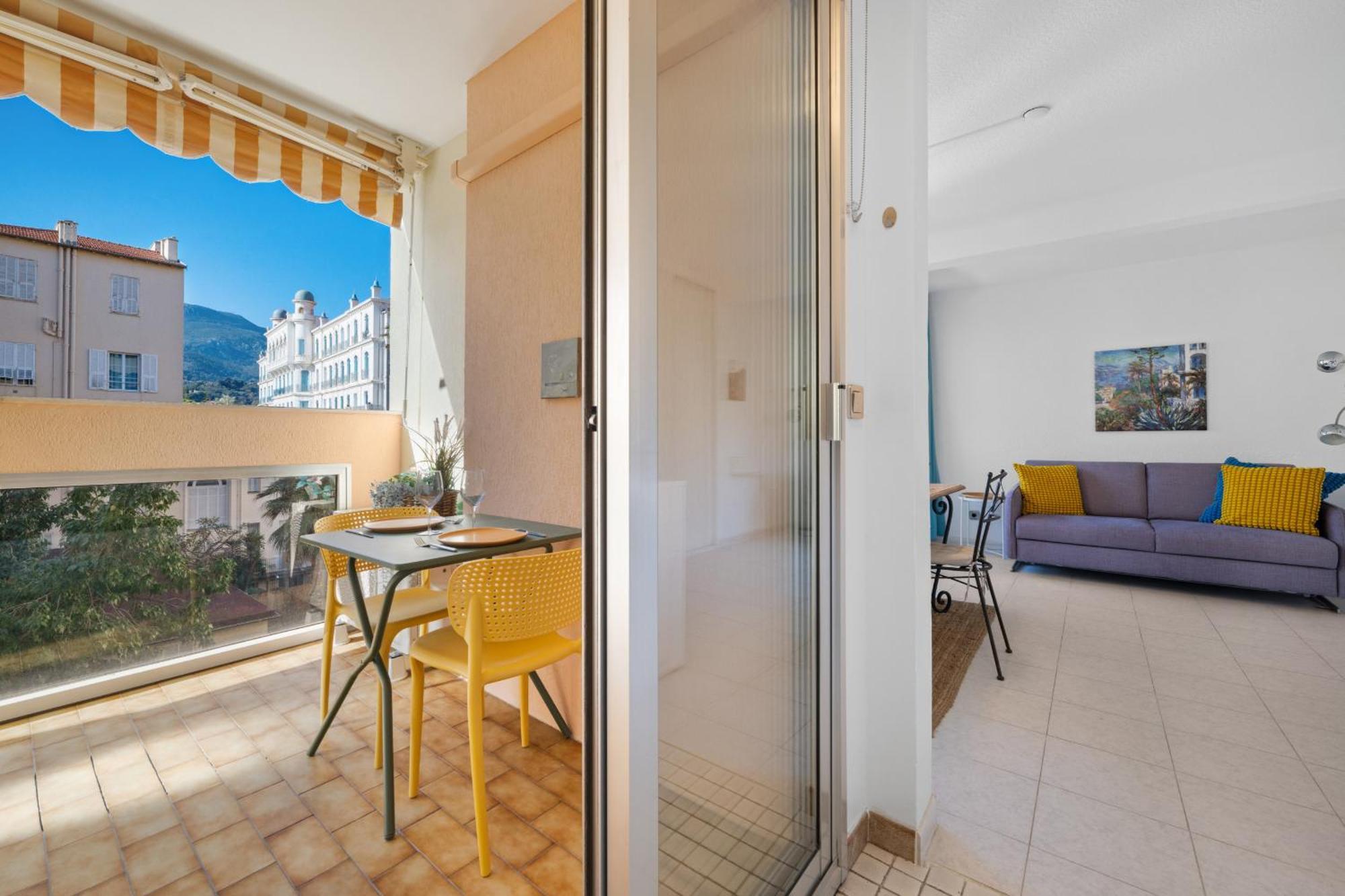 "Charmant Studio" Plein Centre, Calme, Terrasse Menton Buitenkant foto