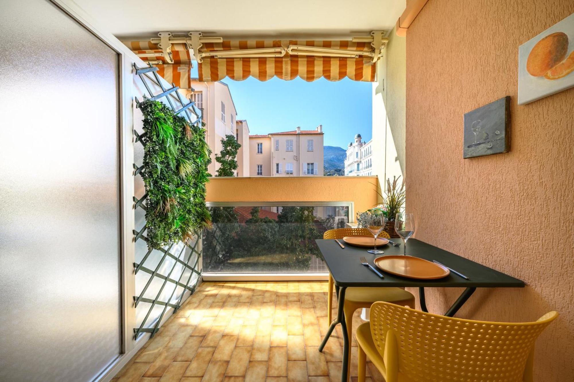 "Charmant Studio" Plein Centre, Calme, Terrasse Menton Buitenkant foto