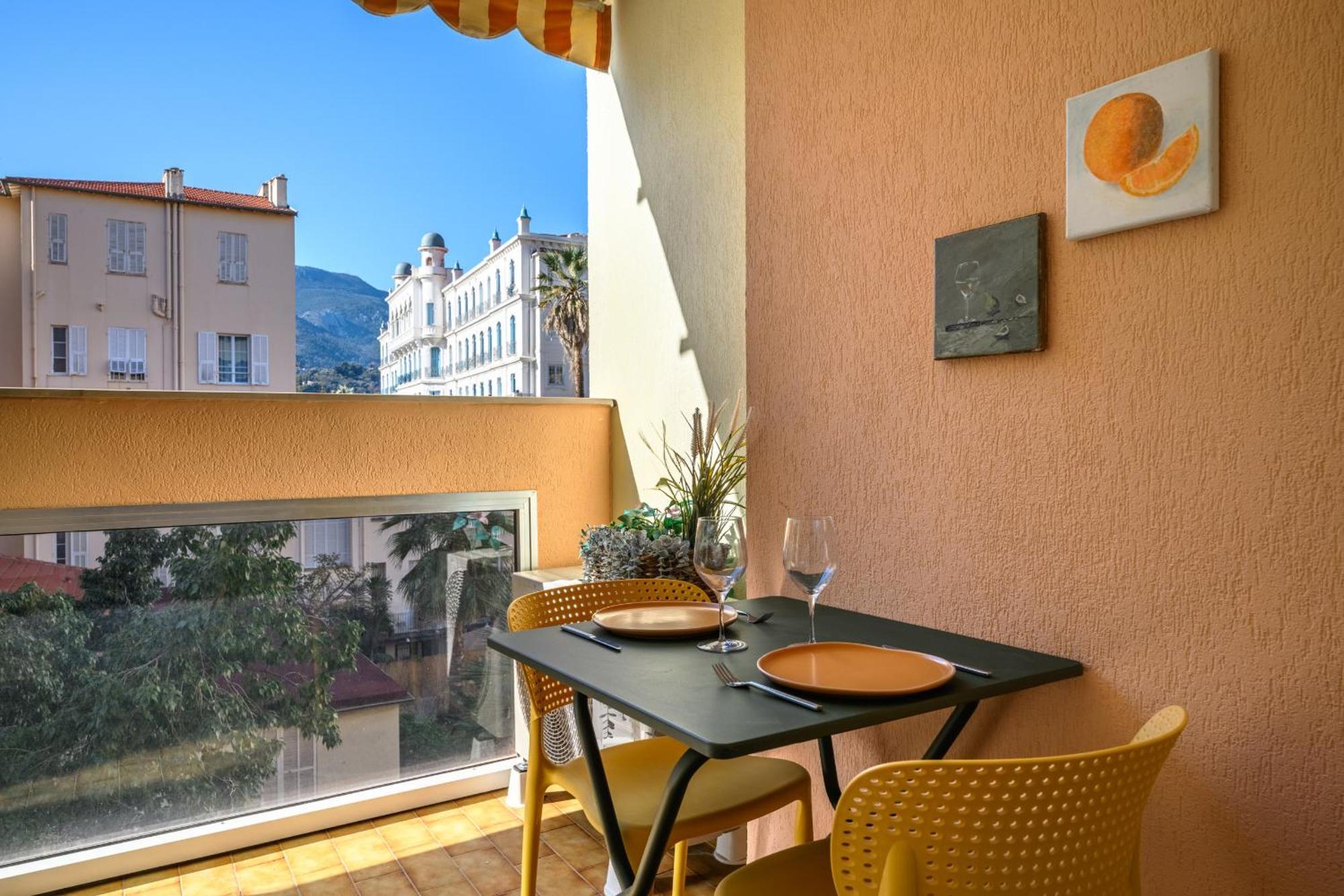 "Charmant Studio" Plein Centre, Calme, Terrasse Menton Buitenkant foto