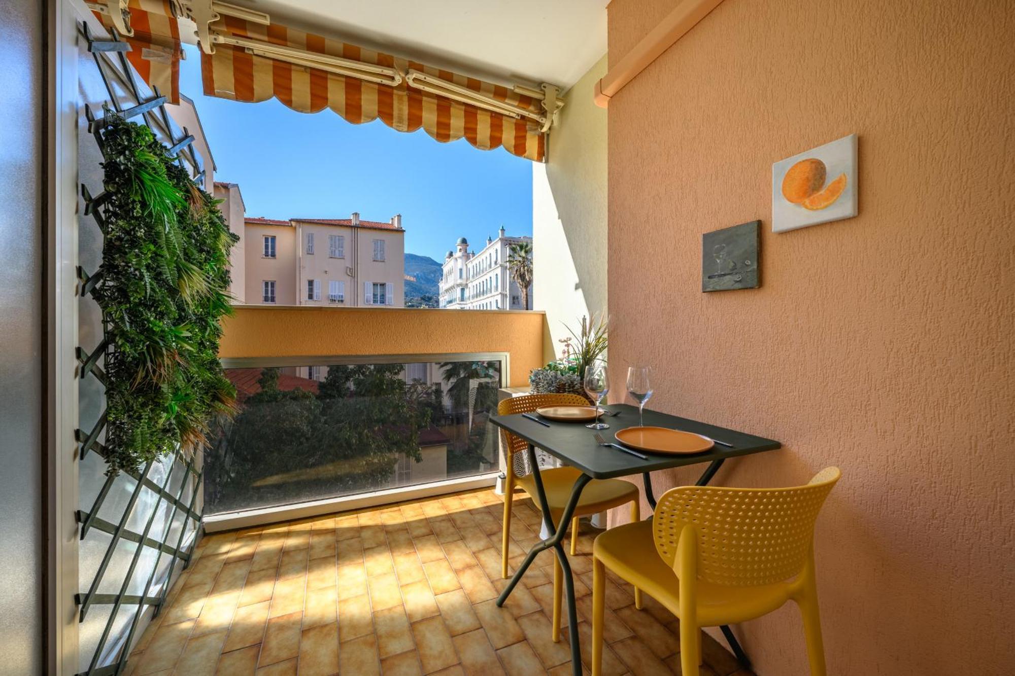 "Charmant Studio" Plein Centre, Calme, Terrasse Menton Buitenkant foto